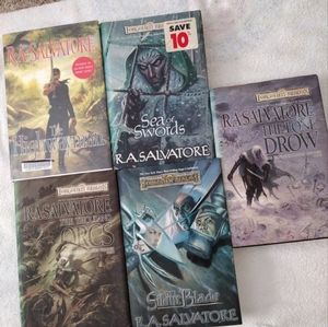 🔥R A salvatore hardcover lot